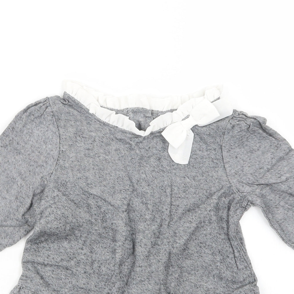 Piper & Posie Girls Grey   Basic T-Shirt Size 3-4 Years  - Long