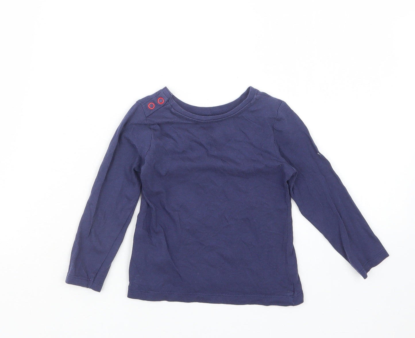 Mothercare Girls Blue   Basic T-Shirt Size 12-18 Months