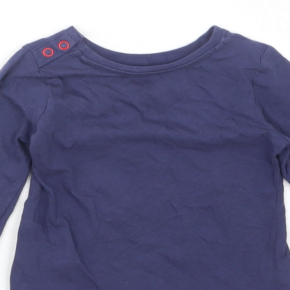 Mothercare Girls Blue   Basic T-Shirt Size 12-18 Months