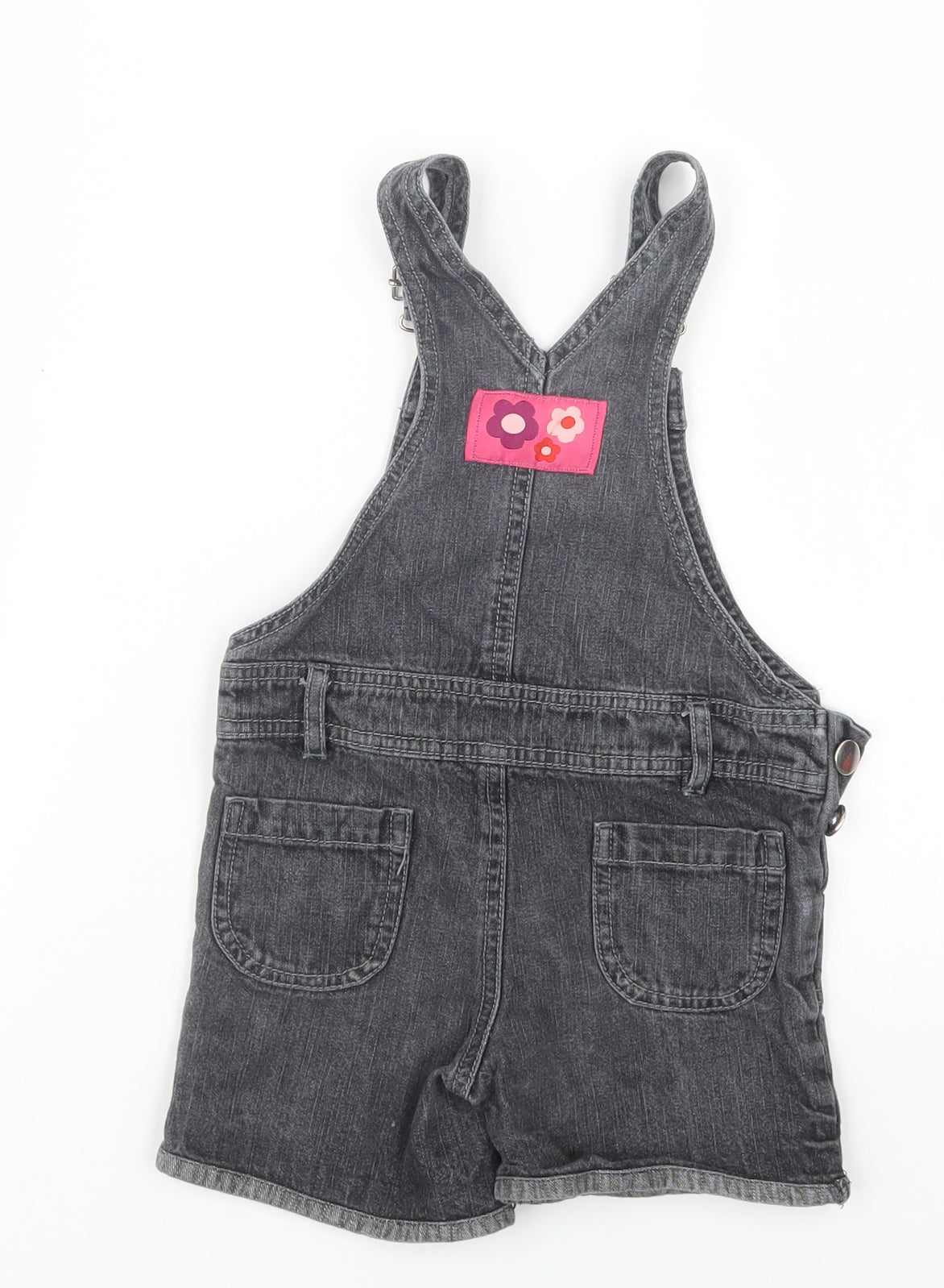 BHS Girls Black  Denim Dungaree One-Piece Size 3 Years