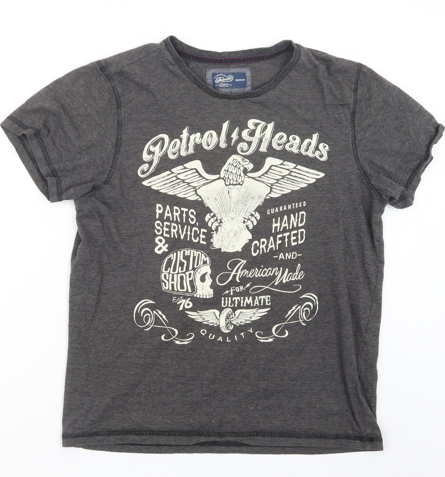 Fabric8  Mens Grey    T-Shirt Size M