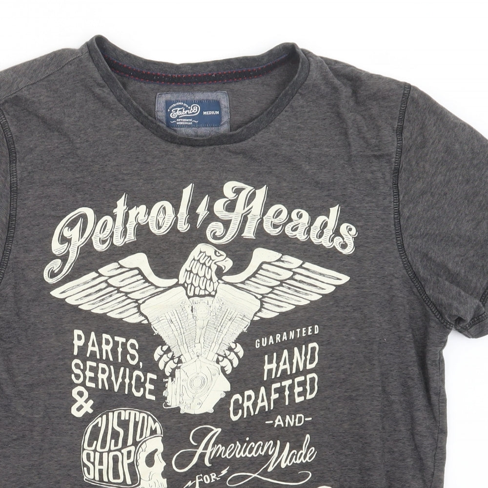 Fabric8  Mens Grey    T-Shirt Size M