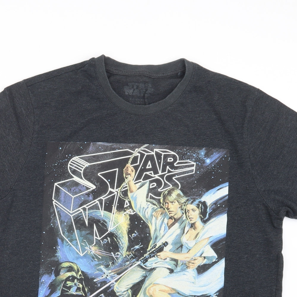 Matalan Mens Grey    T-Shirt Size L  - Star Wars
