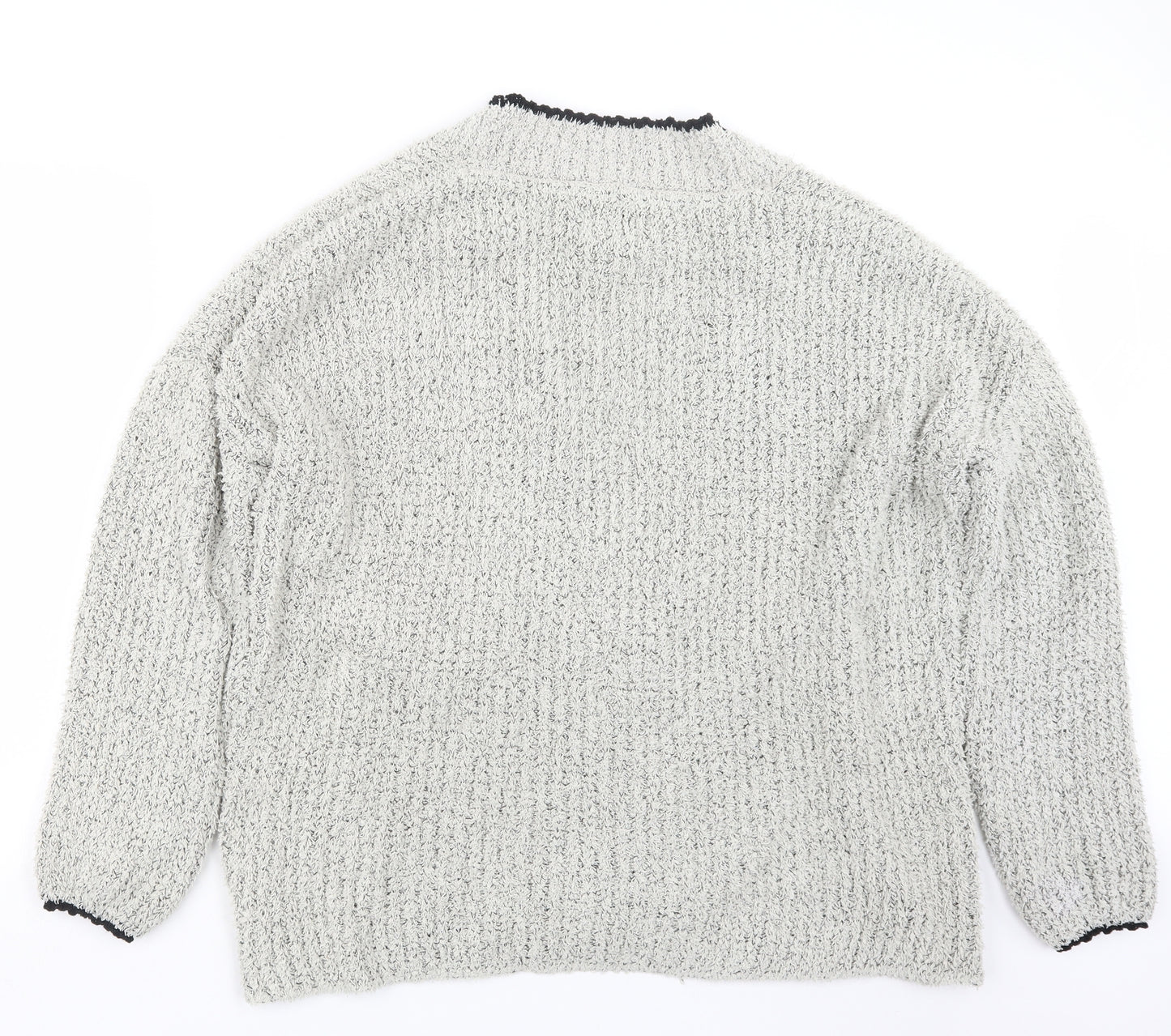Papaya Womens Grey   Cardigan Jumper Size L