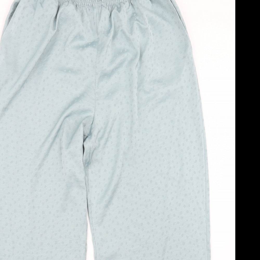 Marks and Spencer Womens Green Geometric  Capri Pyjama Set Size 16