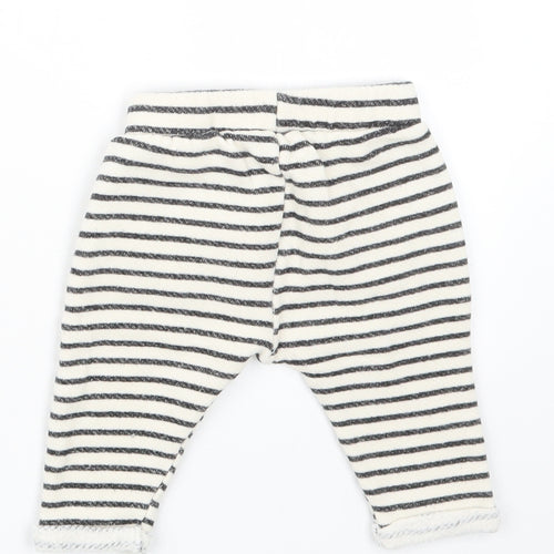 Primark Boys White Striped  Capri Trousers Size 6-9 Months