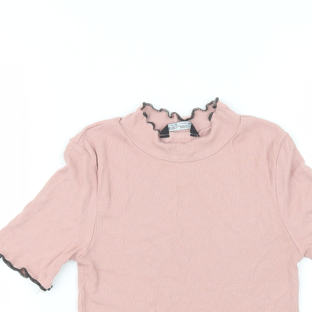 Select Womens Pink   Basic T-Shirt Size 10