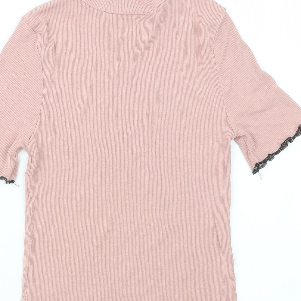 Select Womens Pink   Basic T-Shirt Size 10