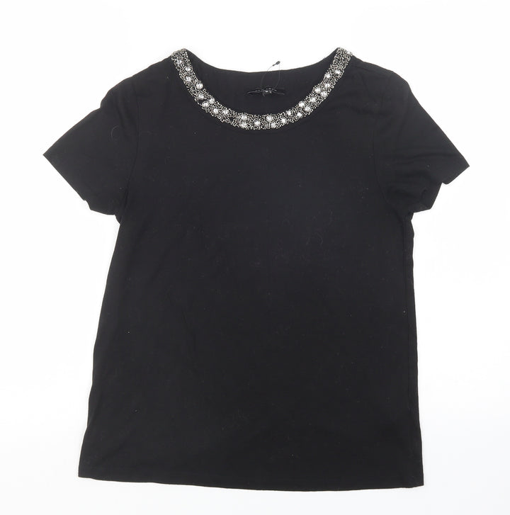 New Look Womens Black   Basic T-Shirt Size 10
