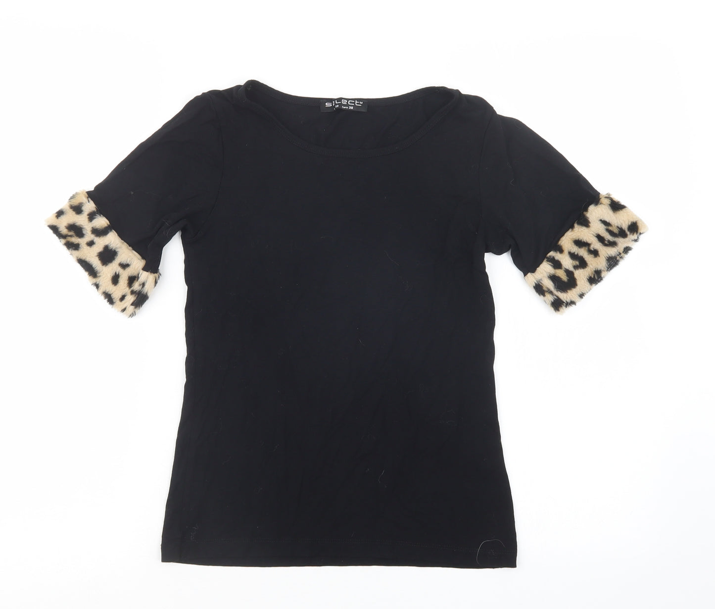 Select Womens Black   Basic T-Shirt Size 10