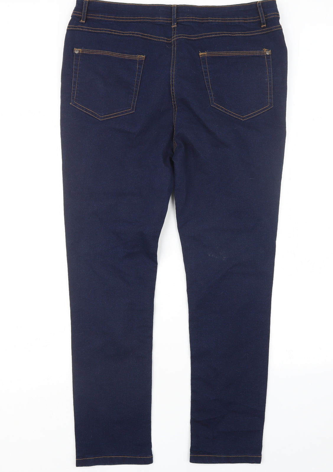 Yours Womens Blue  Denim Straight Jeans Size 18 L29 in
