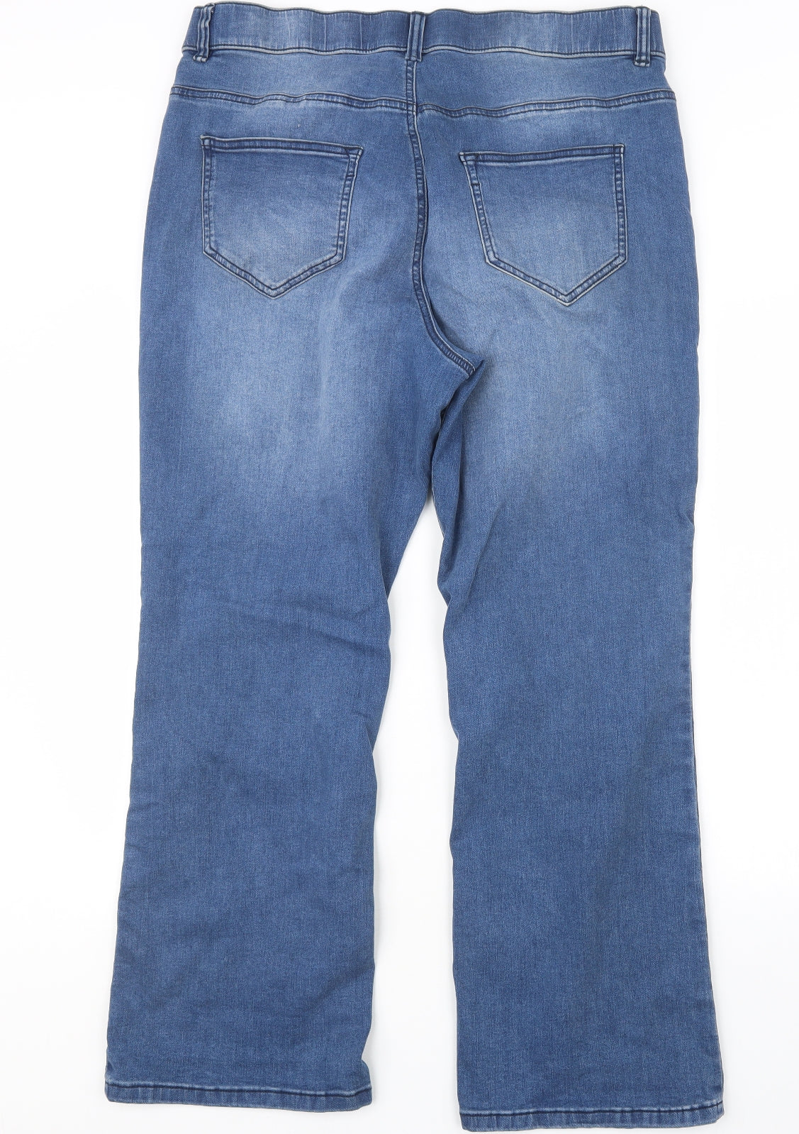 Simply Be Womens Blue  Denim Straight Jeans Size 20 L29 in