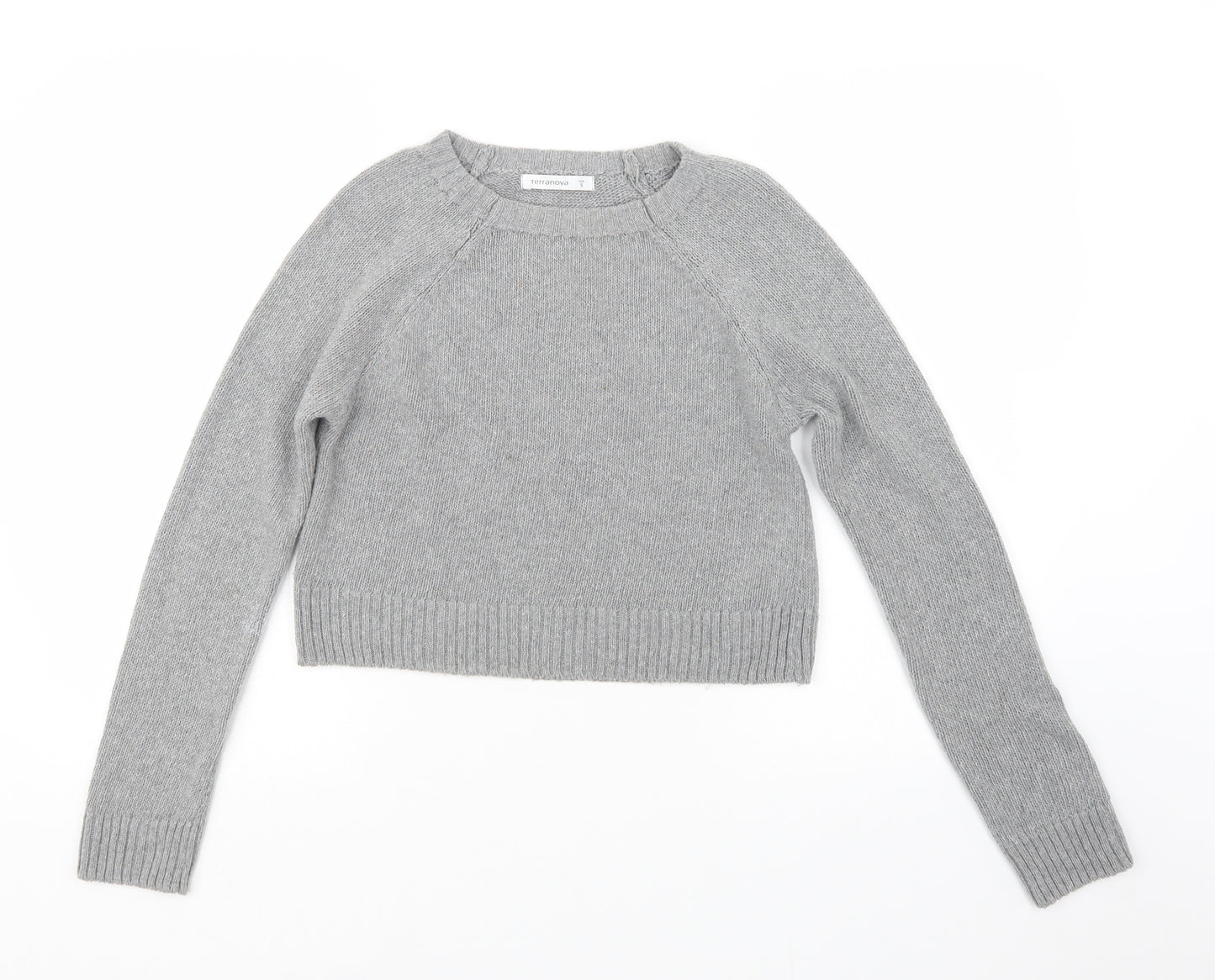 Terranova Womens Grey  Knit Pullover Jumper Size S