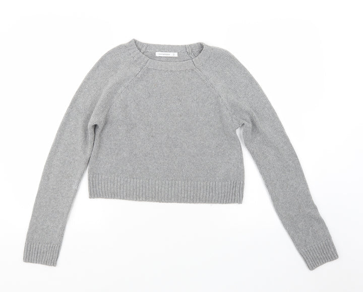 Terranova Womens Grey  Knit Pullover Jumper Size S