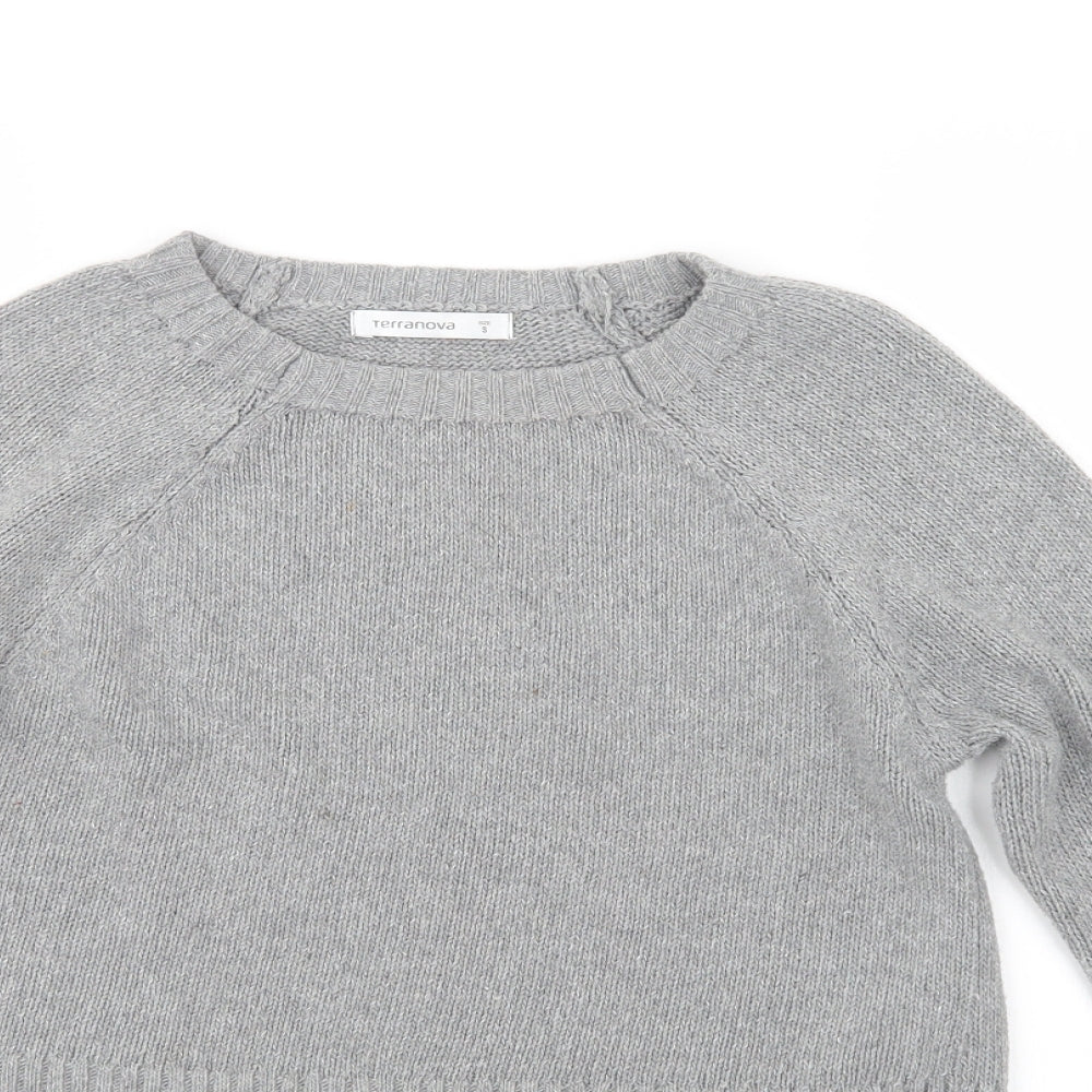 Terranova Womens Grey  Knit Pullover Jumper Size S