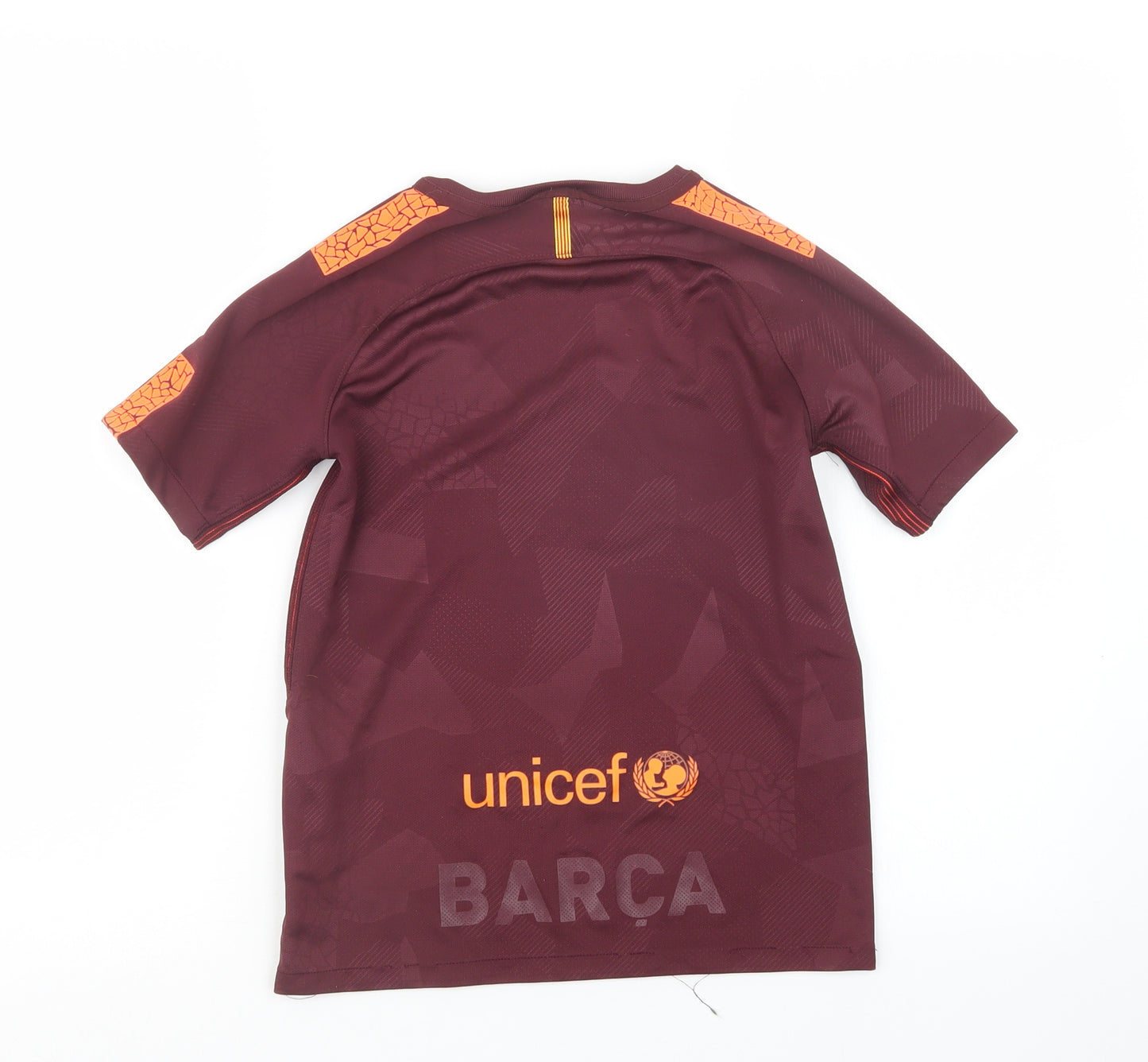Nike Boys Purple   Basic T-Shirt Size 10-11 Years  - Barcelona FC