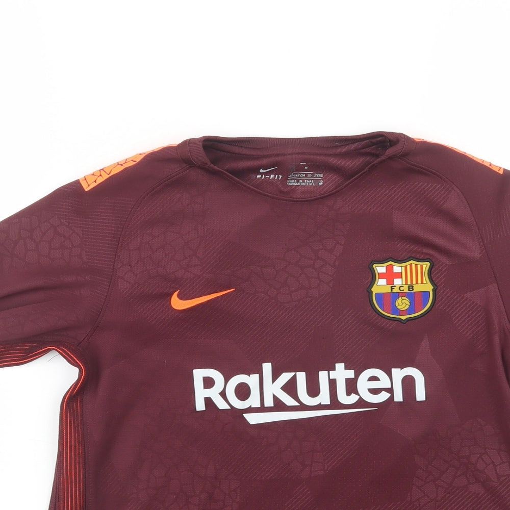 Nike Boys Purple   Basic T-Shirt Size 10-11 Years  - Barcelona FC
