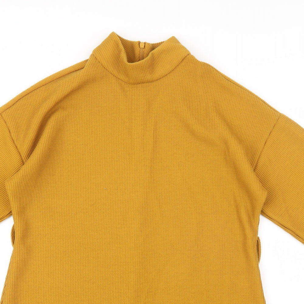 Primark Womens Yellow   Shirt Dress  Size 16
