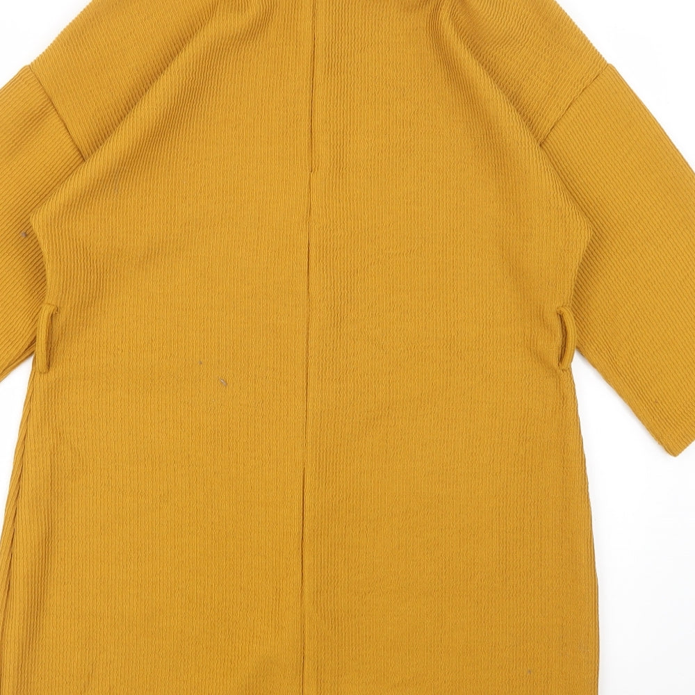 Primark Womens Yellow   Shirt Dress  Size 16