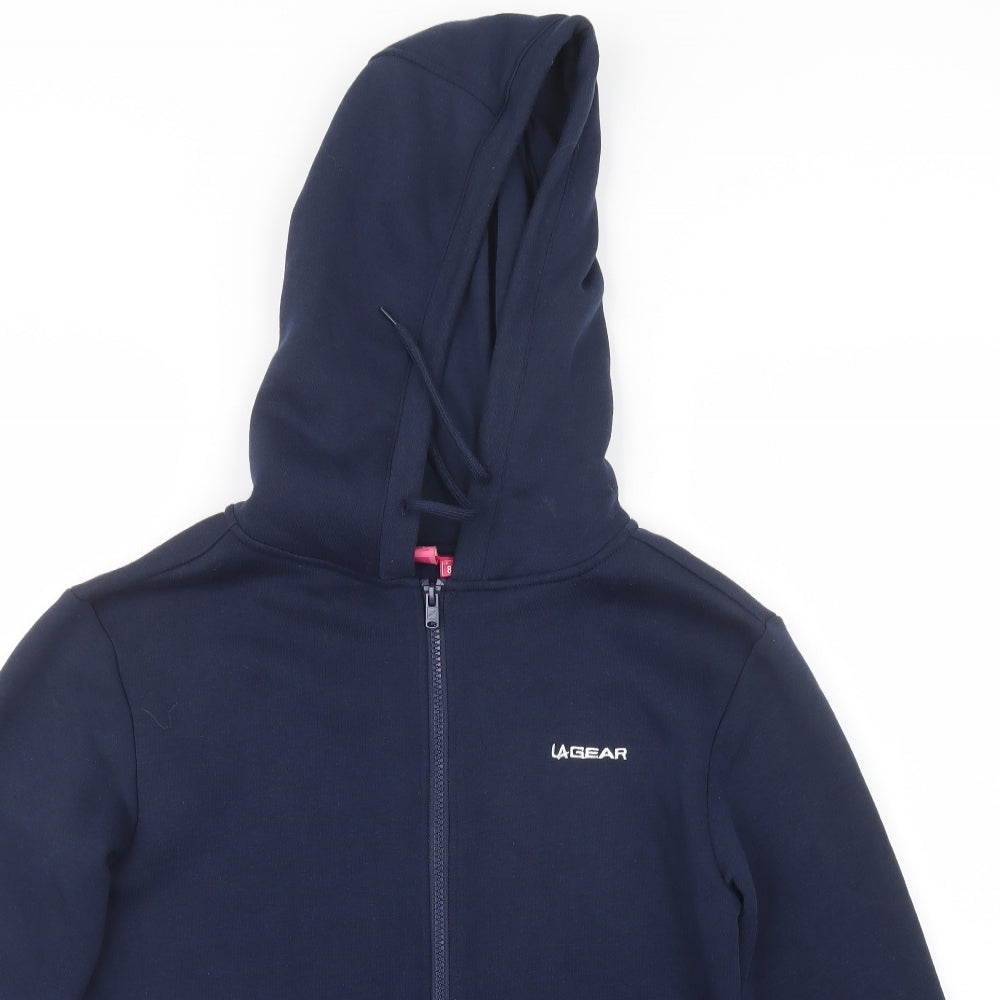 LA Gear Womens Blue   Full Zip Hoodie Size 8