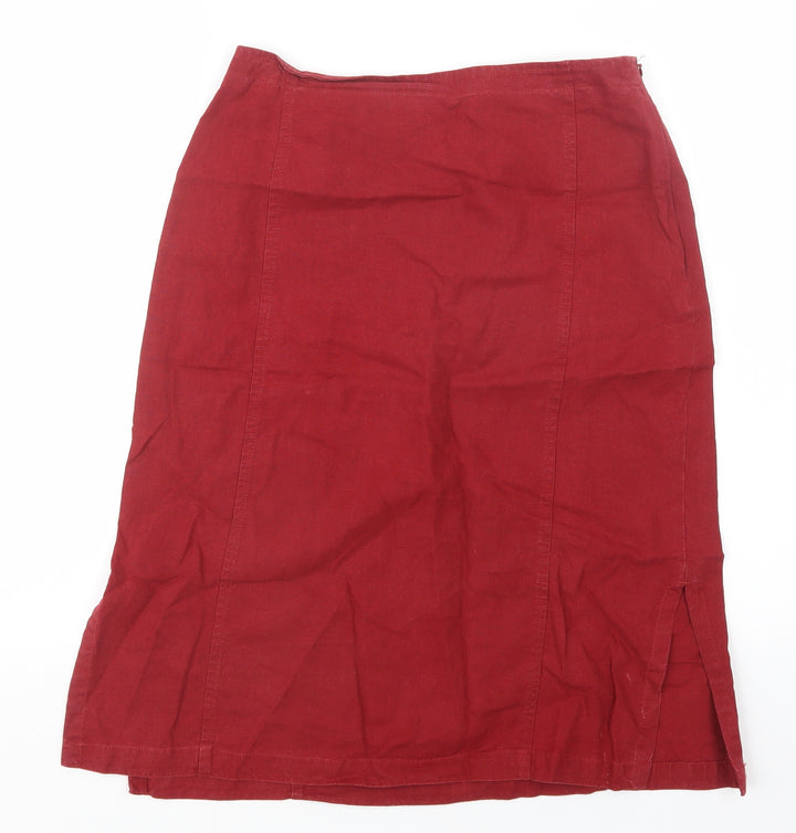 Gina B. Womens Red Straight & Pencil Skirt Size 12