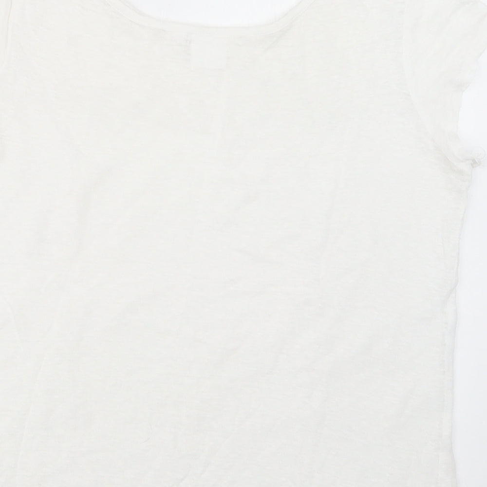 In Wear Womens White   Basic T-Shirt Size S