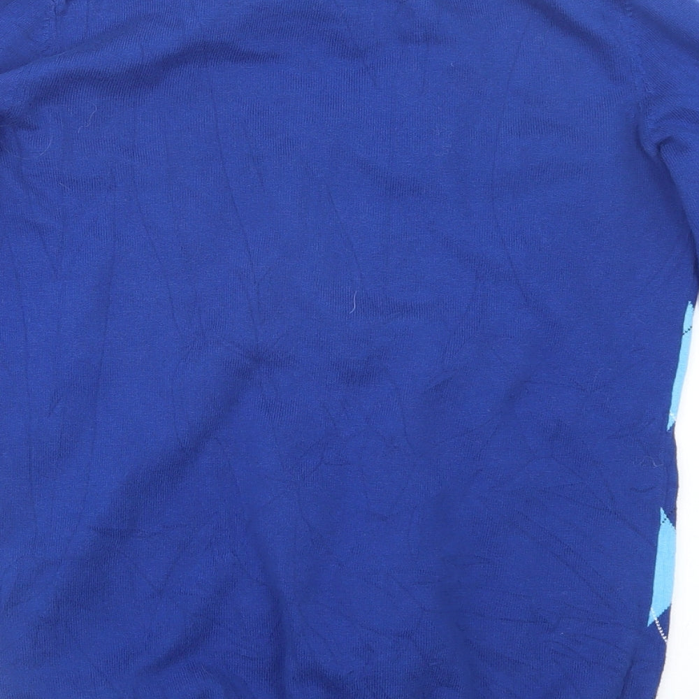 Tommy Hilfiger Mens Blue  Knit Pullover Jumper Size S