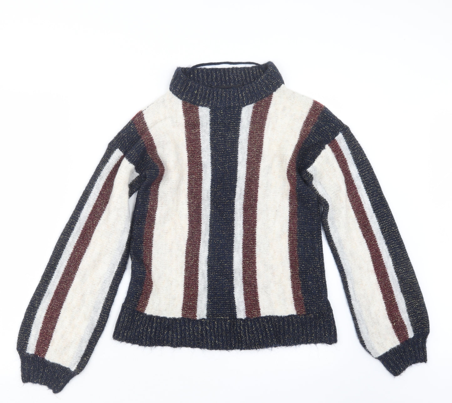 VERO MODA Womens Blue  Knit Pullover Jumper Size S