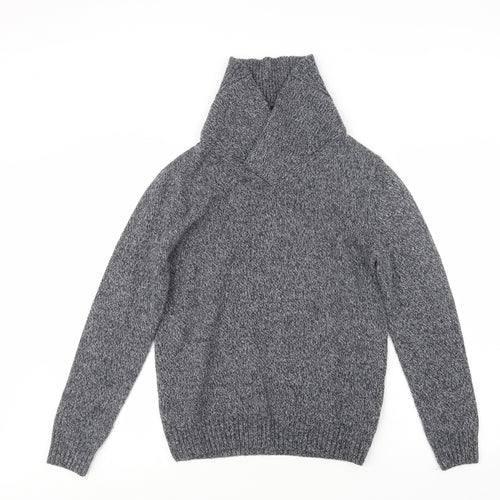 River Island Mens Blue  Knit Pullover Jumper Size XS
