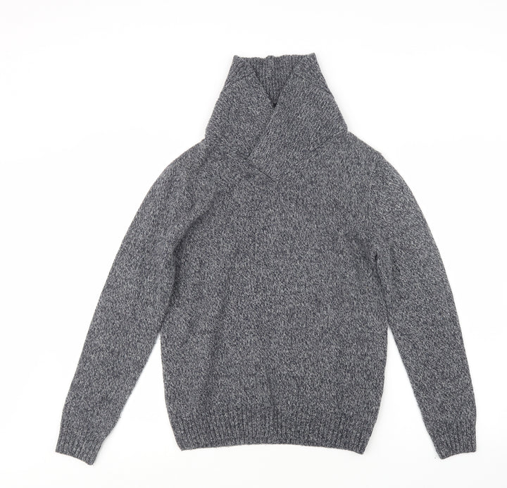 River Island Mens Blue  Knit Pullover Jumper Size XS