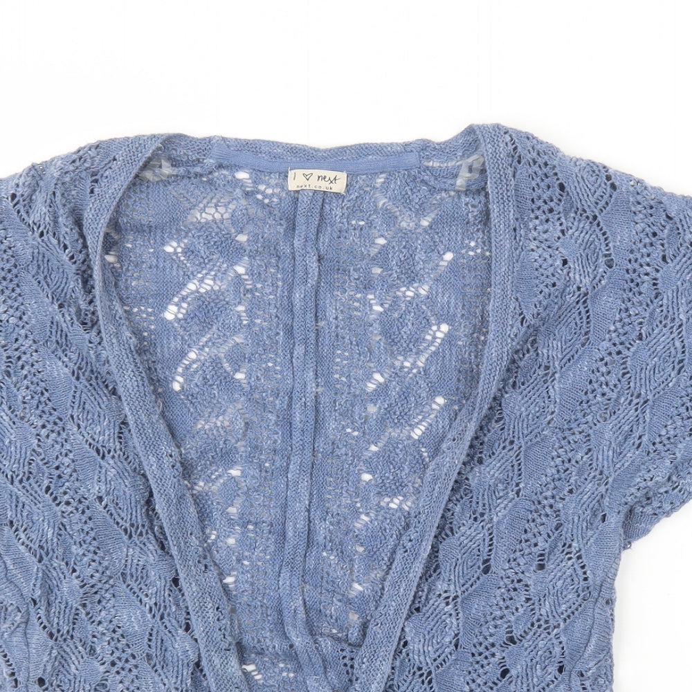 NEXT Girls Blue  Knit Cardigan Jumper Size 9-10 Years