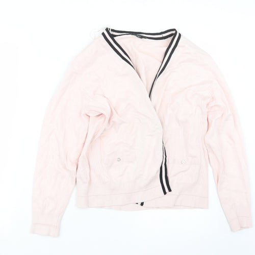 M&Co Womens Pink   Cardigan Jumper Size 16