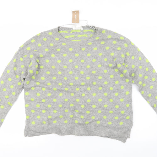 Monki Womens Grey  Knit Pullover Jumper Size S