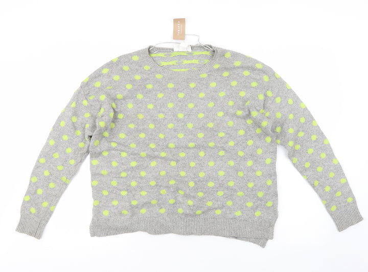Monki Womens Grey Knit Pullover Jumper Size S
