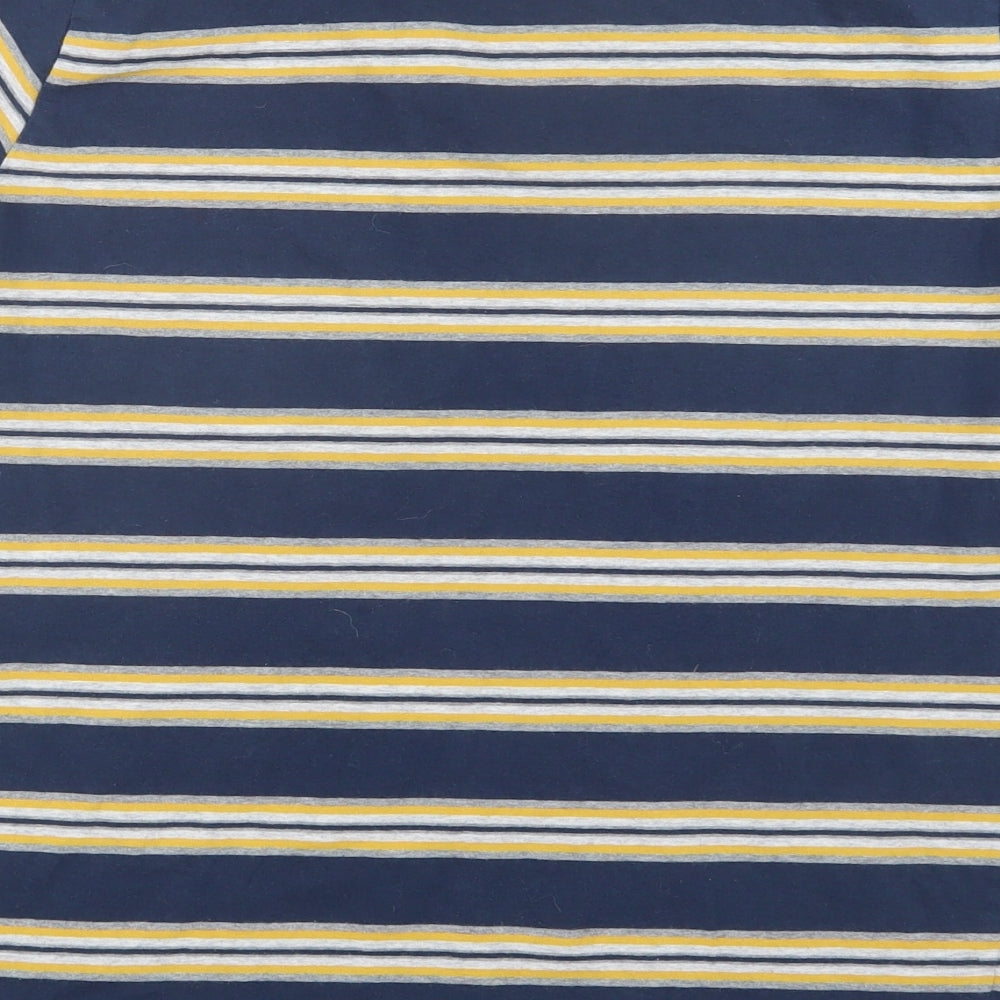 VANS Mens Blue Striped   T-Shirt Size M
