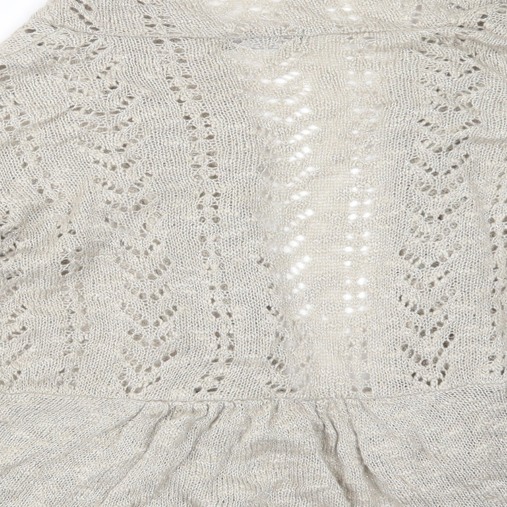 George Womens Beige  Knit Cardigan Jumper Size 14