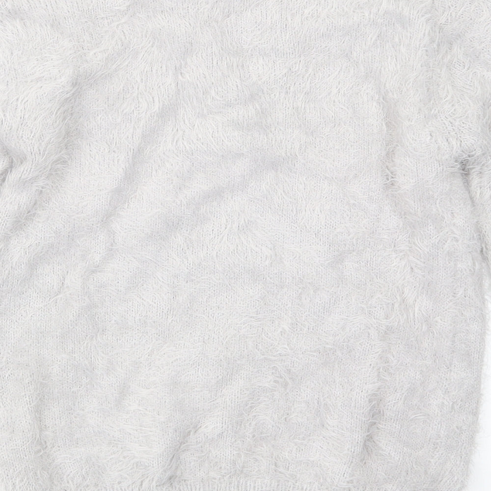 Primark Girls Grey   Pullover Jumper Size 10-11 Years  - Unicorn