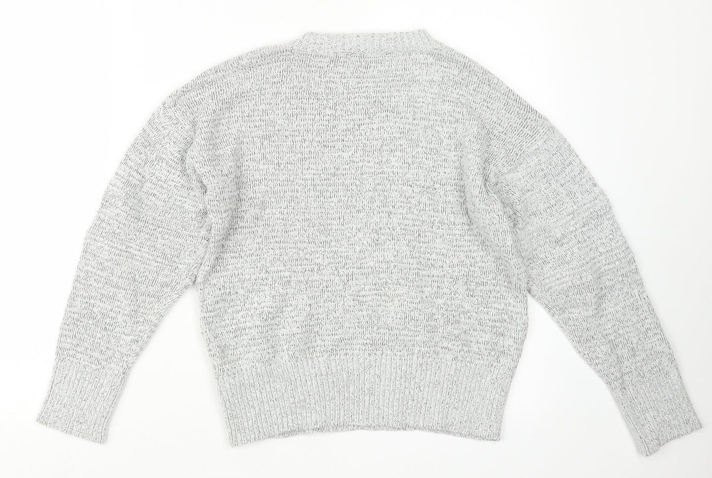 Topshop Womens Grey  Knit Pullover Jumper Size S