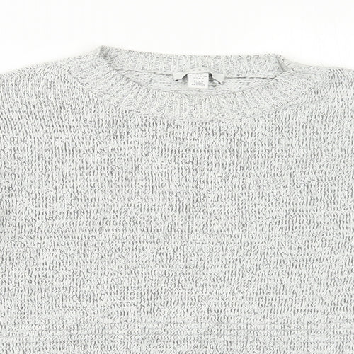 Topshop Womens Grey  Knit Pullover Jumper Size S