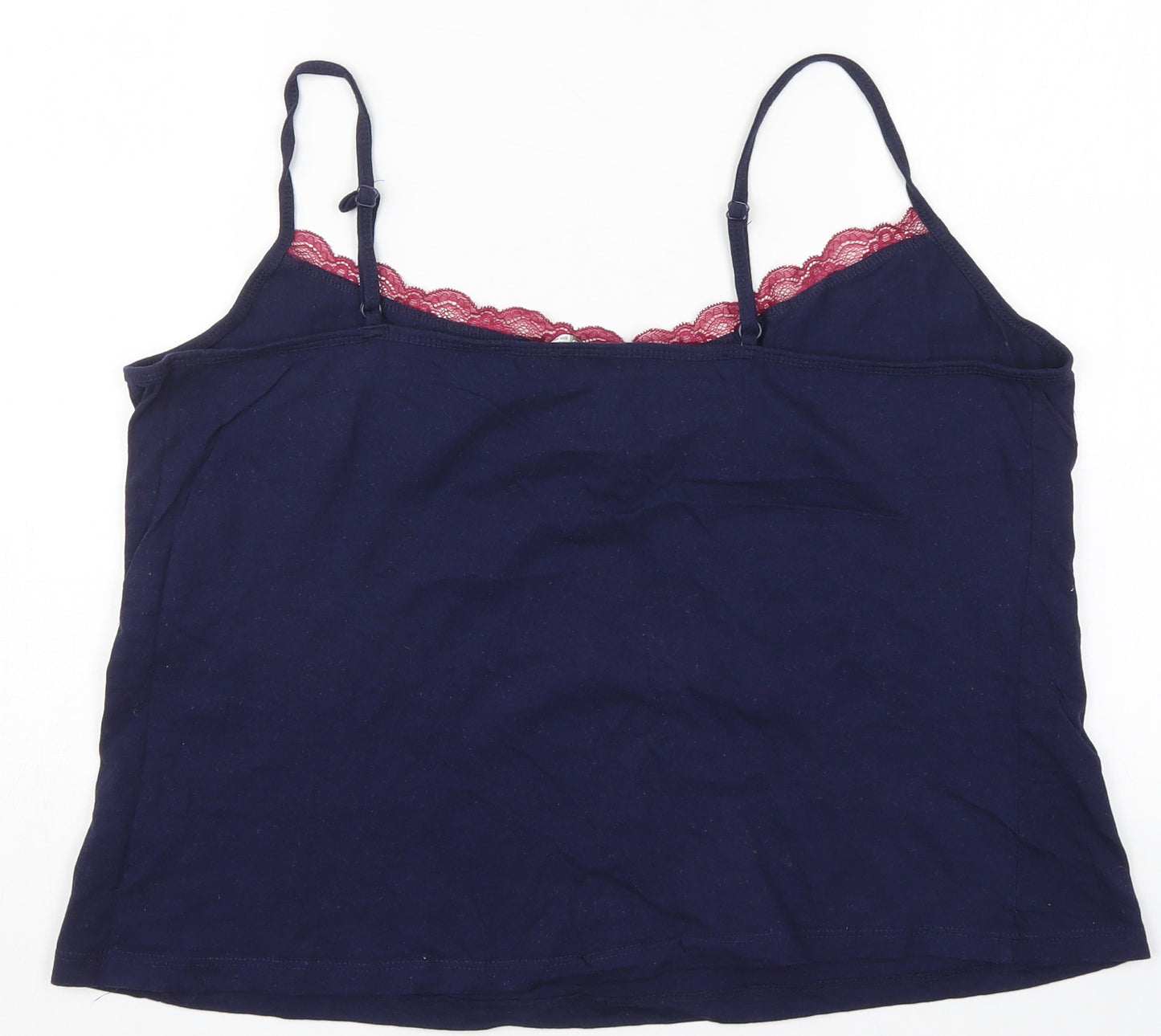 Pep&Co Womens Blue Solid  Cami Pyjama Top Size 16