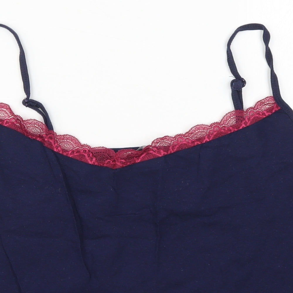 Pep&Co Womens Blue Solid  Cami Pyjama Top Size 16