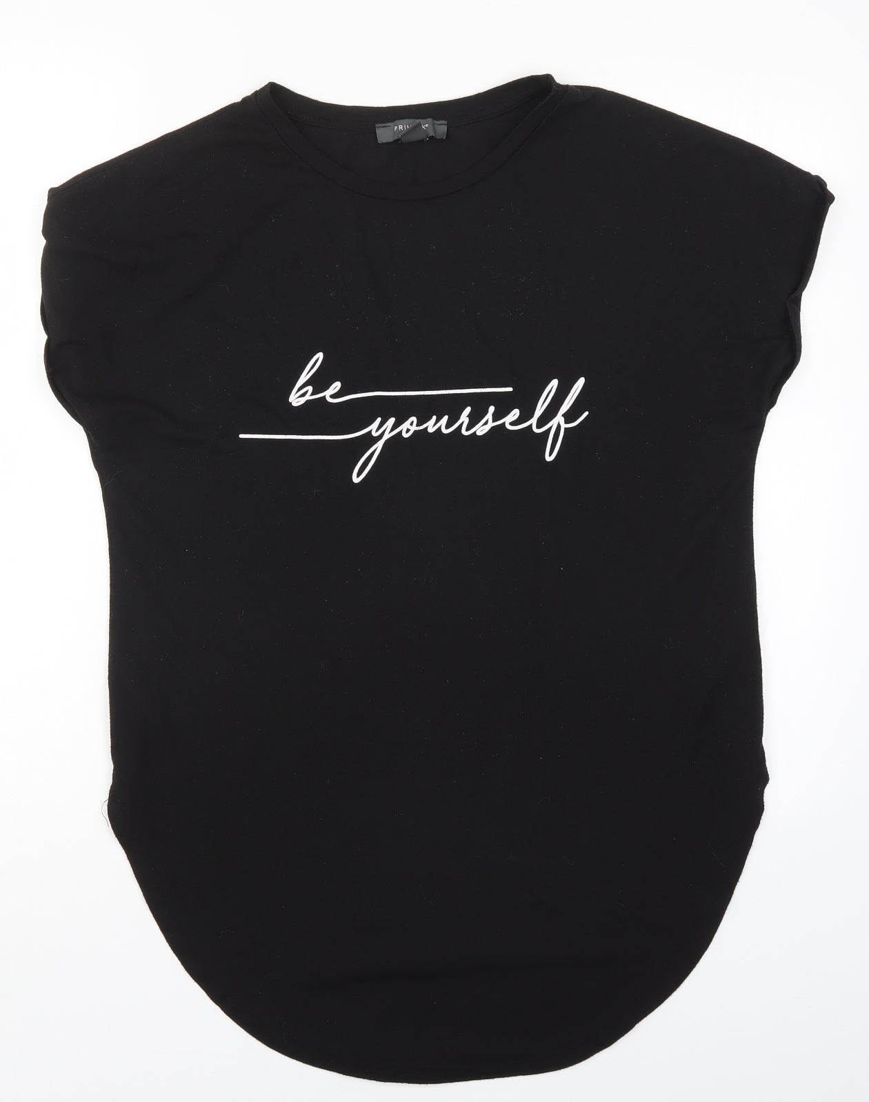 Primark Womens Black   Basic T-Shirt Size 14  - Be Yourself