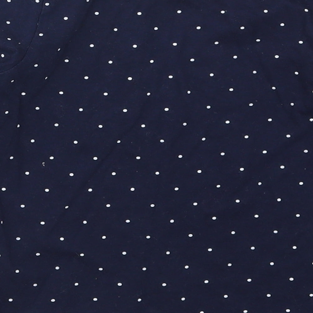 Primark Girls Blue Polka Dot  Basic T-Shirt Size 7-8 Years  - Follow Your Heart
