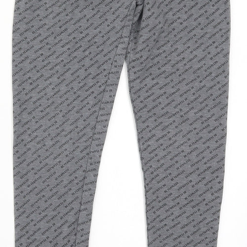 Primark Girls Grey   Carrot Trousers Size 9-10 Years - Be Fearless Pyjama Pants