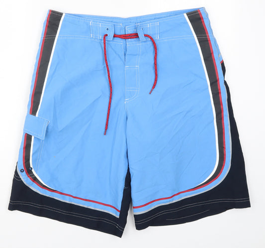 Easy Mens Blue   Athletic Shorts Size S - Swim Short