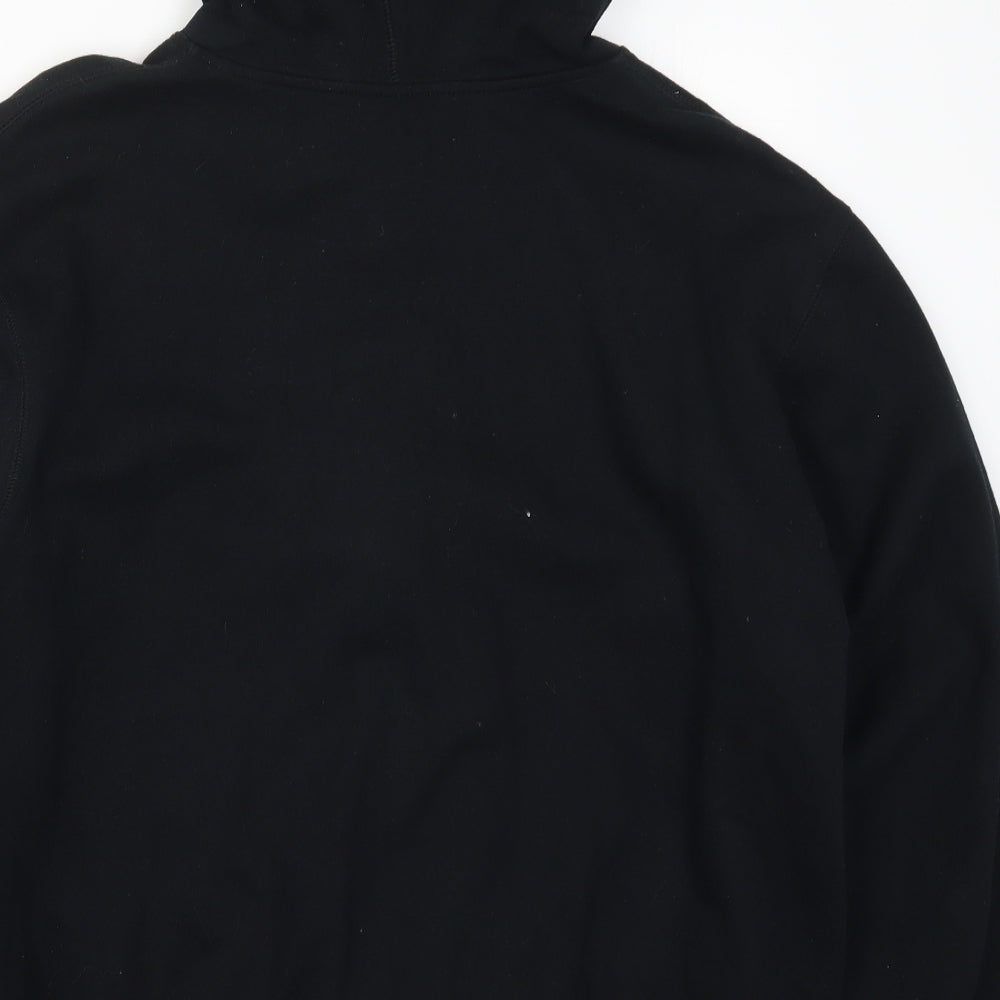 Cedar Wood State Mens Black   Full Zip Hoodie Size L