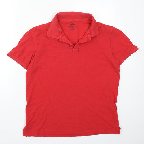 H&M Mens Red    Polo Size L