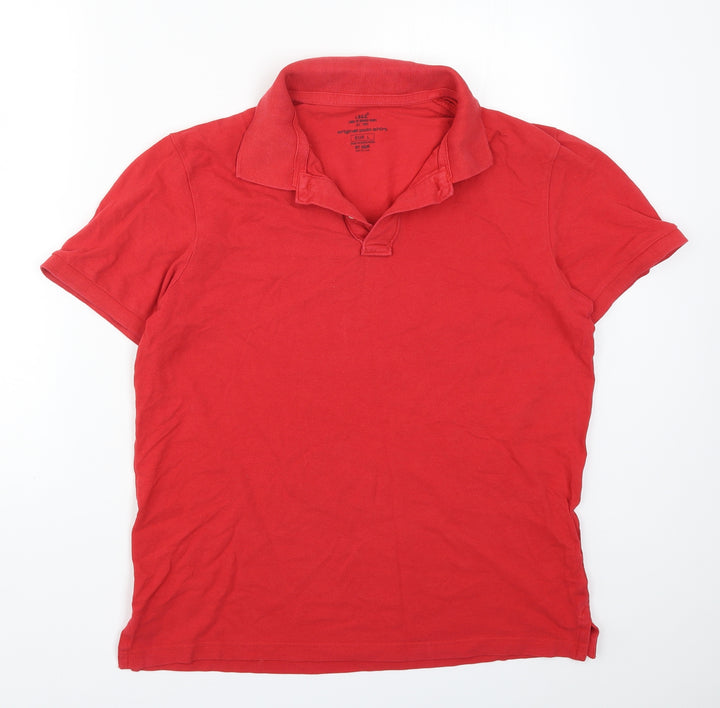 H&M Mens Red Polo Size L