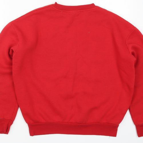 Primark Womens Red   Pullover Sweatshirt Size 6  - Mickey Mouse