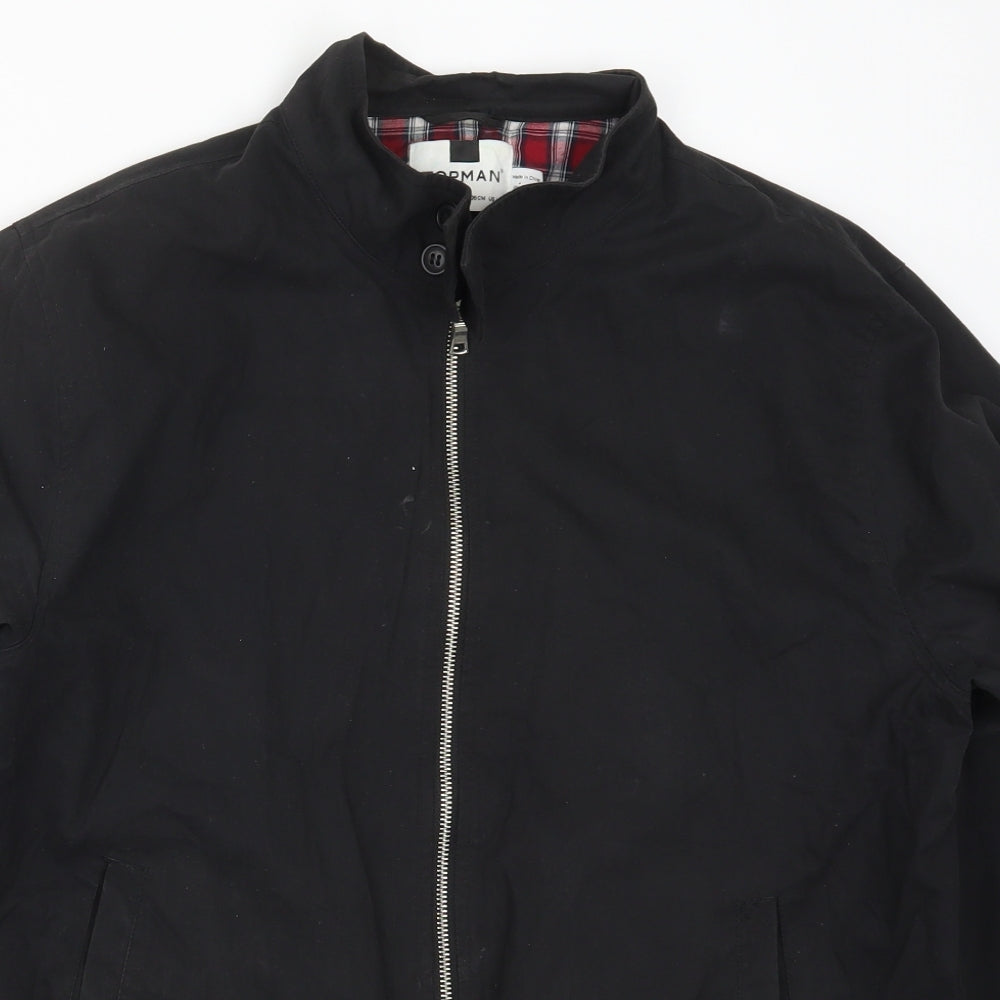 Topman Mens Black   Jacket  Size L